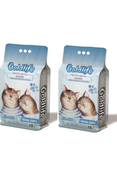 Marsilya Sabunlu Bentonit Kedi Kumu 10 Lt X 2 Adet