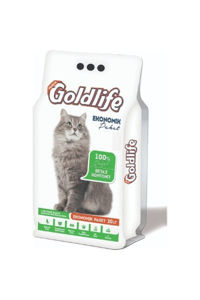 Kokusuz %100 Topaklaşan Ince Taneli Kedi Kumu 20 L