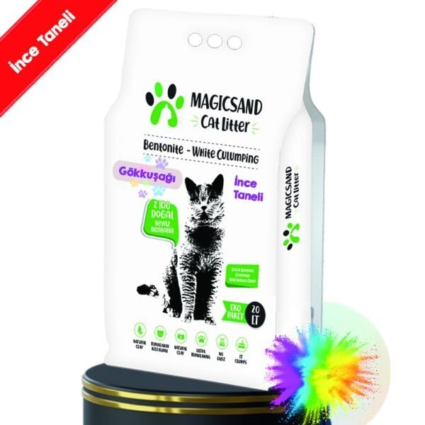 Magicsand Gökkuşağı Bentonit 20 Lt. İnce Taneli