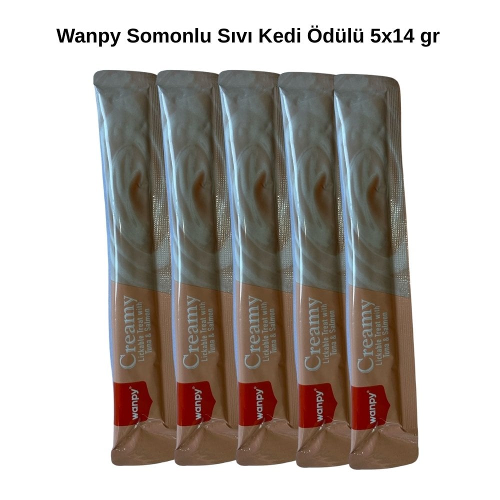 Wanpy 5li Tuna&Salmon Sıvı Kedi Ödülü 5x14 gr