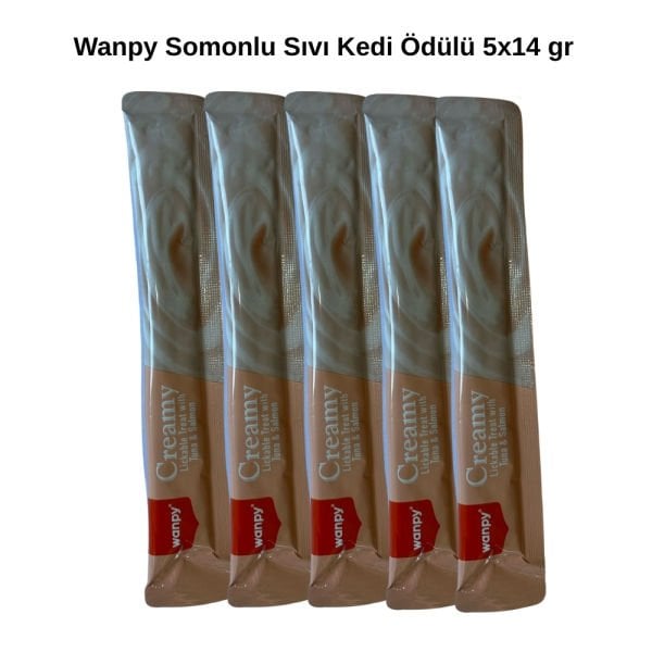 Wanpy 5li Tuna&Salmon Sıvı Kedi Ödülü 5x14 gr
