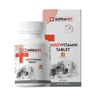 Supravet Kedi Ve Köpekler İçin Multivitamin Tablet 75 Adet