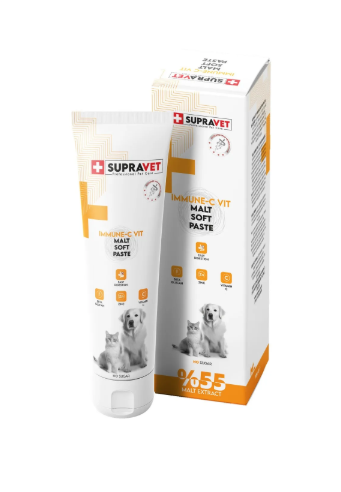 Supravet  Immune C Kedi Ve Köpek Bagisiklik Güçlendirici Malt Paste 100 Gr