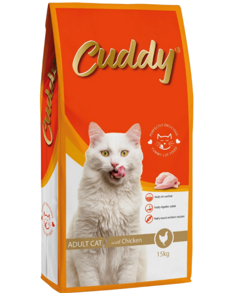 Cuddy Tavuklu Yetişkin Kedi Maması 15 KG