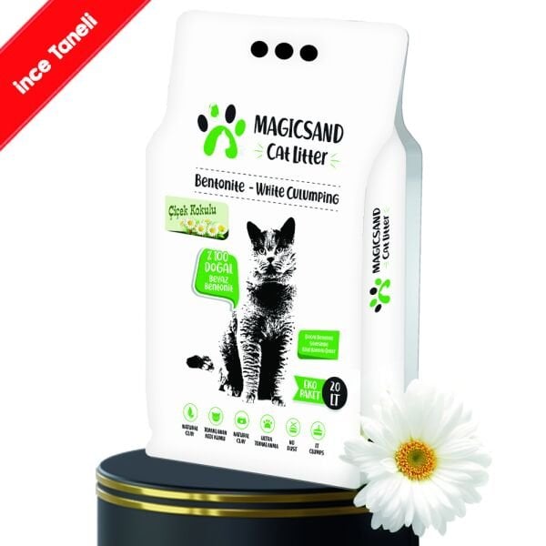 Magicsand Cat Litter Çiçek kokulu Kedi Kumu 20 lt İnce Taneli