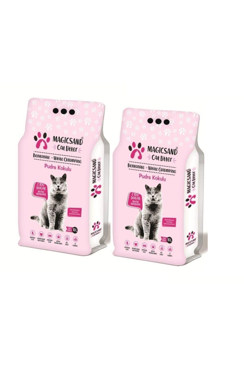 Magicsand Cat Litter Bebe Pudralı Kedi Kumu 10 lt * 2 Adet İnce Taneli