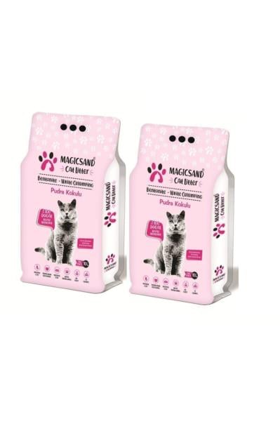 Magicsand Cat Litter Bebe Pudralı Kedi Kumu 10 lt * 2 Adet İnce Taneli