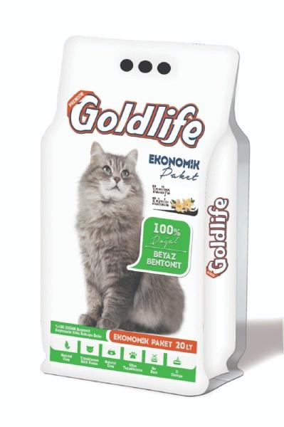 Goldlife Ekonomik paket Vanilya Kokulu Kumu 20 Lt ince Taneli
