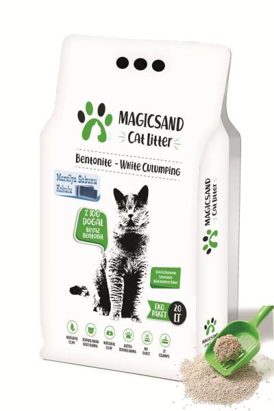 Magicsand Marsilya Sabun kokulu Kedi Kumu 20 lt  İnce Taneli
